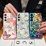 Coque bouquets de fleurs roses et des champs pour Samsung Galaxy