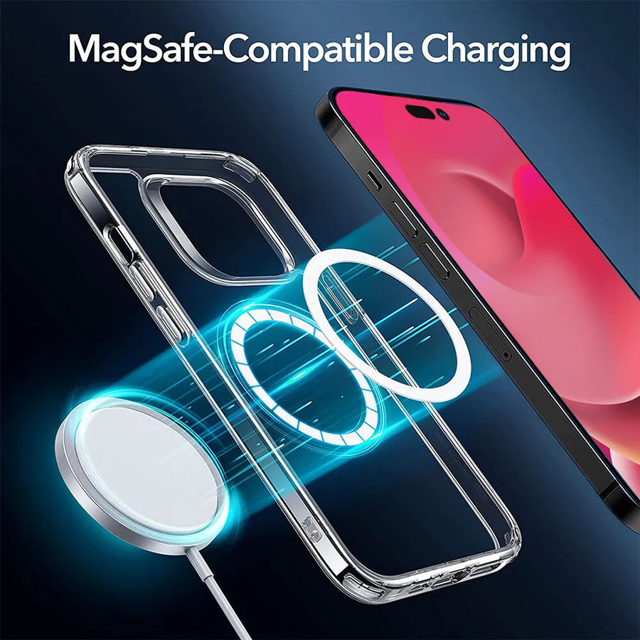 Coque silicone magnétique pour iPhone 13 à 17