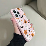 Coque Halloween Citrouilles Roses pour iPhone