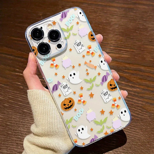 Coque Halloween Fantômes et Citrouilles p...