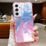 Coque marbre bleu aquarelle pour Samsung Galaxy