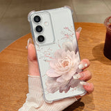 Coque fleurs noires et bleues pour Samsung Galaxy