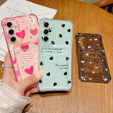 Coque cœurs noirs et roses pour Samsung Galaxy