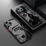 Coque Jujutsu Kaisen Noir Mat Antichoc pour iPhone
