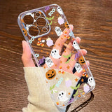 Coque Halloween Fantômes et Citrouilles pour iPhone