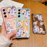 Coque fleurs pastel pour Samsung Galaxy