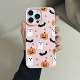 Coque Halloween Citrouilles Roses pour iPhone