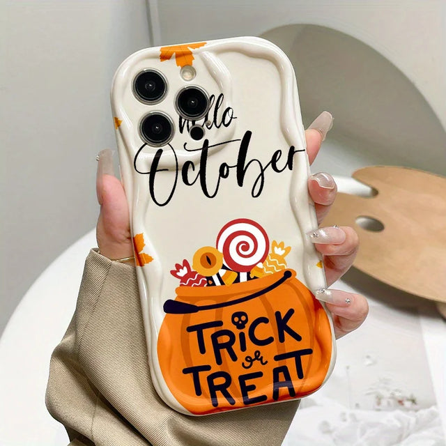 Coque Halloween Citrouilles et Bonbons po...