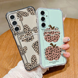 Coque léopard et pommes pour Samsung Galaxy