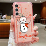 Coque bonhomme de neige et chocolat chaud pour Samsung Galaxy