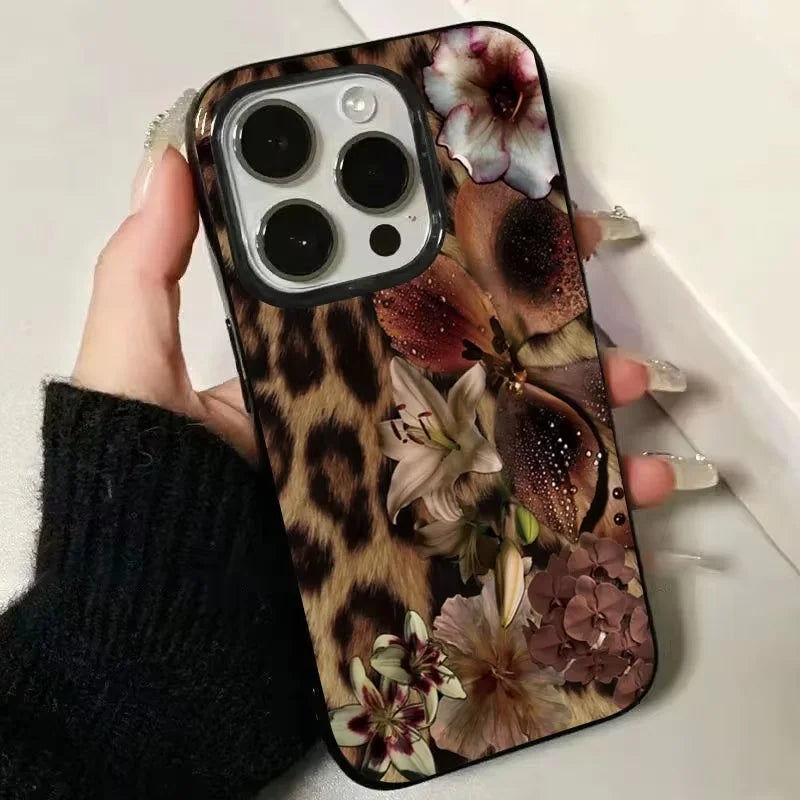 Coque Lys léopard