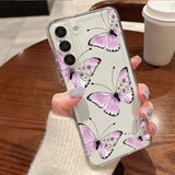 Coque papillons violets pour Samsung Galaxy