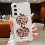 Coque léopard et pommes pour Samsung Galaxy