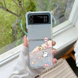 Coque Chiot Maltais Dessin Animé Coréen pour Samsung Galaxy Z Flip