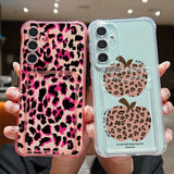 Coque léopard et pommes pour Samsung Galaxy