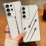Coque avion et montagne pour Samsung Galaxy