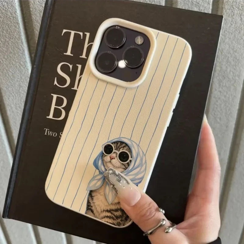 Coque Chat rayé