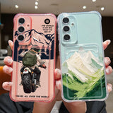 Coque montagne et moto pour Samsung Galaxy