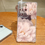 Coque fleurs noires et bleues pour Samsung Galaxy