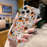 Coque Halloween Fantôme, Citrouille et Chat Noir pour iPhone